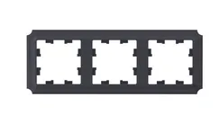 Рамка 3-м AtlasDesign Antique универс. карбон SE ATN101003