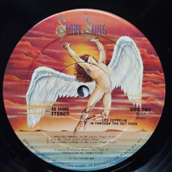 Винтажная виниловая пластинка LP Led Zeppelin In Through The Out Door (USA 1979) Slave D