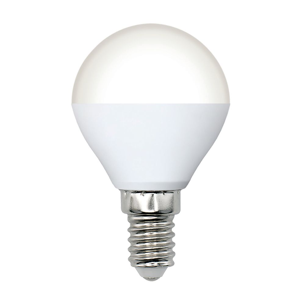 LED-G45-6W-4000K-E14-FR-DIM-SLS Лампа светодиодная. диммируемая. Форма шар. матовая. Белый свет 4000K. ТМ Volpe