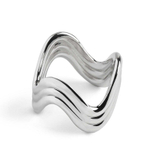 Набор колец для салфеток L'Objet Ripple Platinum (4 шт.)