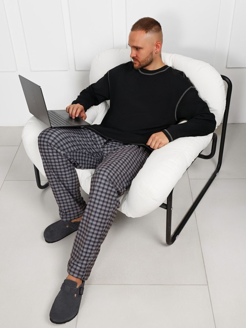 Джемпер мужской Генри-3 Виотекс ЧЁРНЫЙ