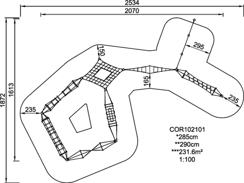 Тросовая конструкция «Морской мир»