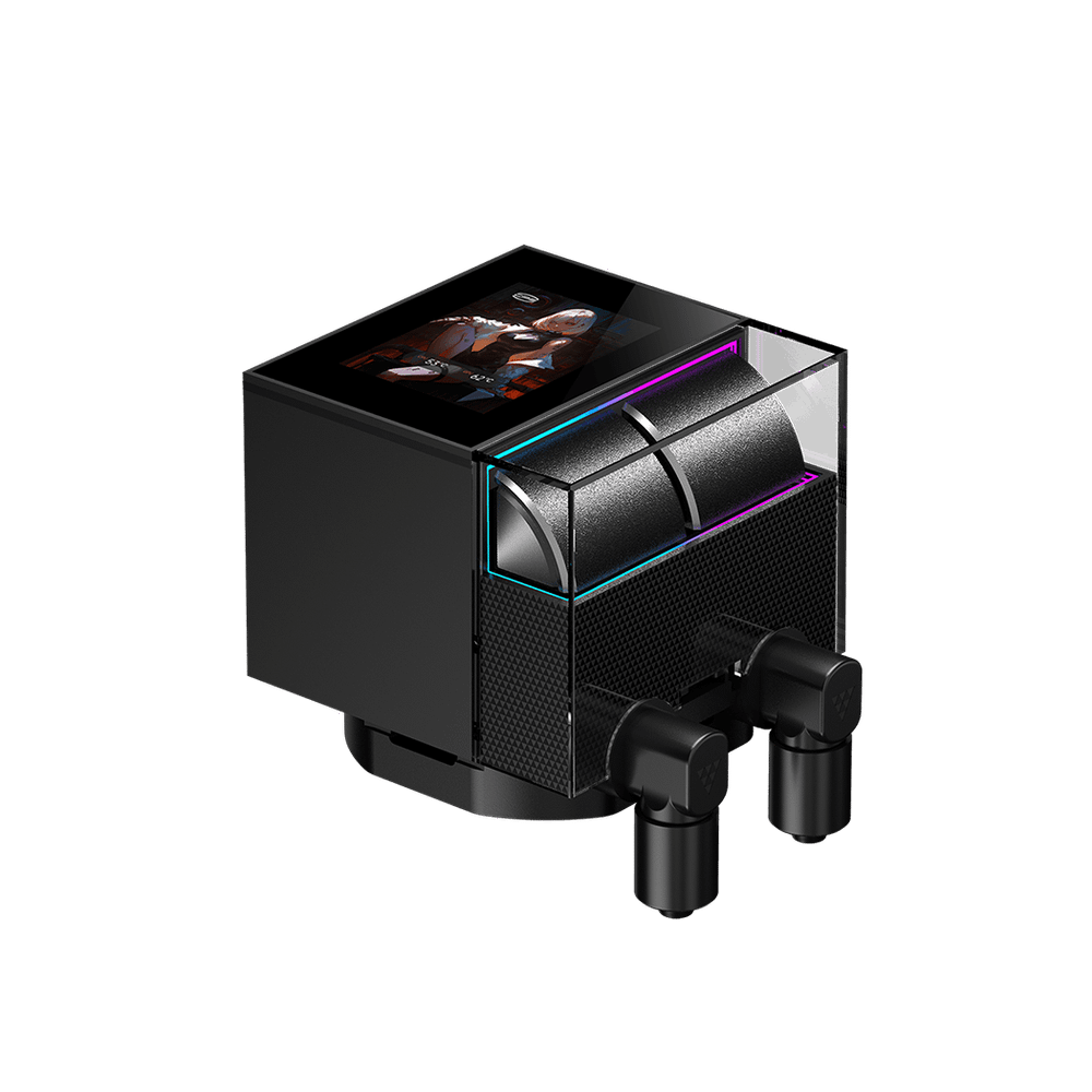 Водяное охлаждение для CPU PCCooler DS360 ARGB Display BK TDP 310W 115X/1200/1700/1851/AM4/AM5 Черн