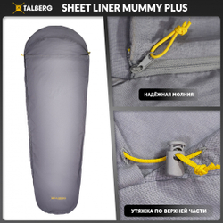 ВКЛАДЫШ В СПАЛЬНЫЙ МЕШОК-КОКОН SHEET LINER MUMMY PLUS