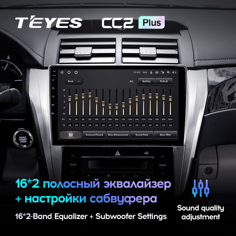 Teyes CC2 Plus 10.2" для Toyota Camry 2014-2017