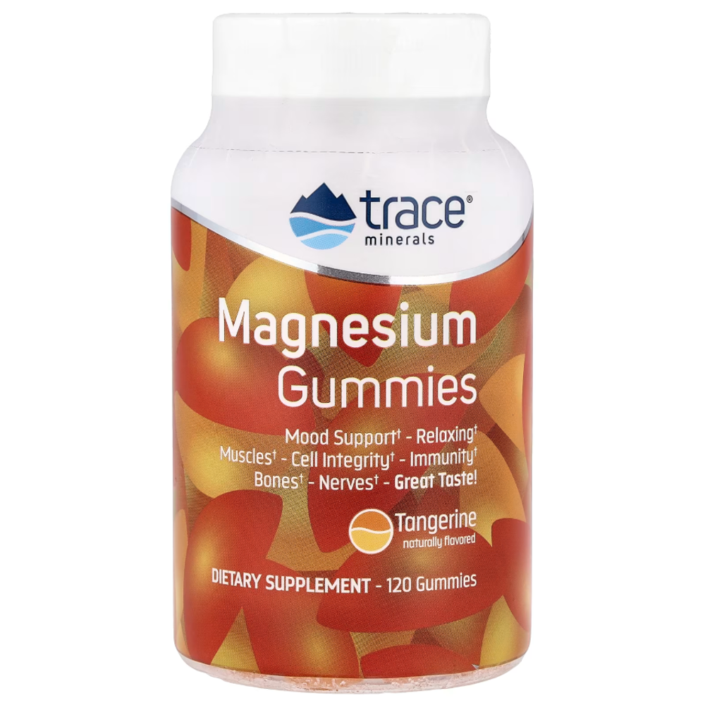 Trace minerals magnesium tangerine 120 gummies.