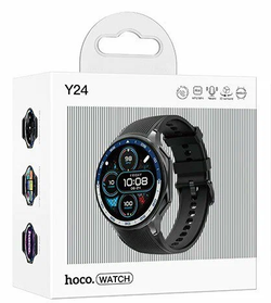 Смарт-часы Hoco Y24 Amoled, black