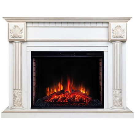Электрокамин RealFlame London 33 AO античный дуб с очагом 3D Firestar 33