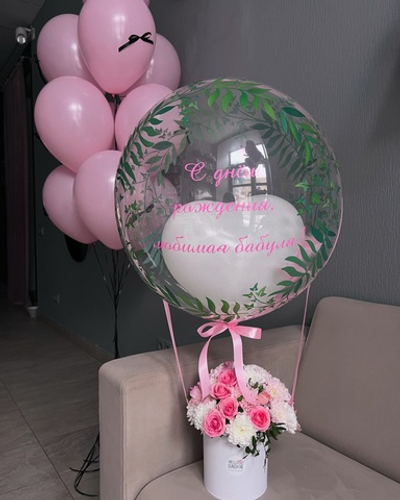 Набор шаров «Нежность с цветами»