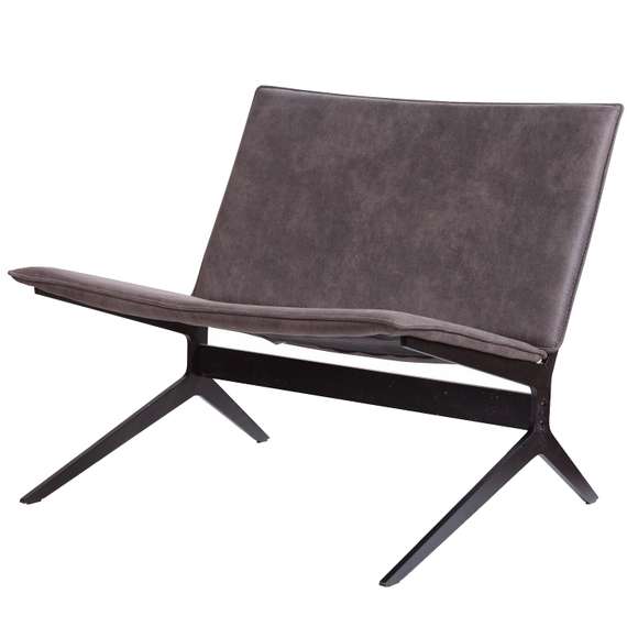 Лаунж-кресло Fly, серая замша