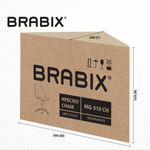 Кресло стул BRABIX "Eames MG-310 CH", хром, пластик белый, экокожа белая, 532923