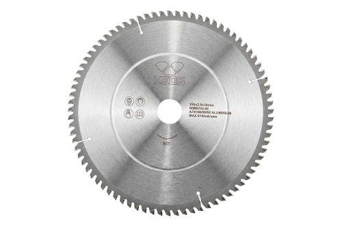 Диск пильный по дереву 250х30 мм 80 зубьев KEOS