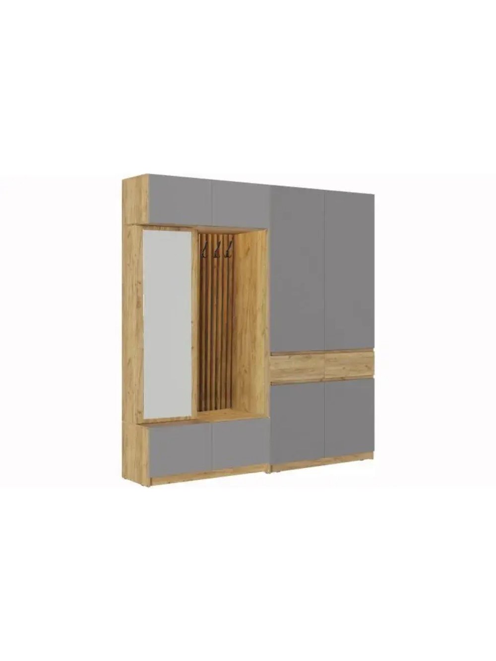 Прихожая с зеркалом комплект мебели 200х51х236 см