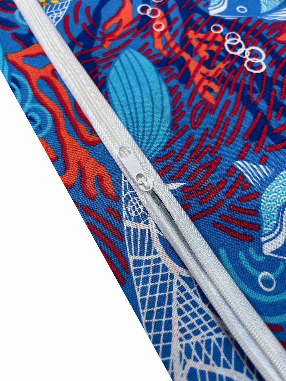 Пододеяльник перкаль Сказка "Золотая рыбка" евро на молнии 200x215 см