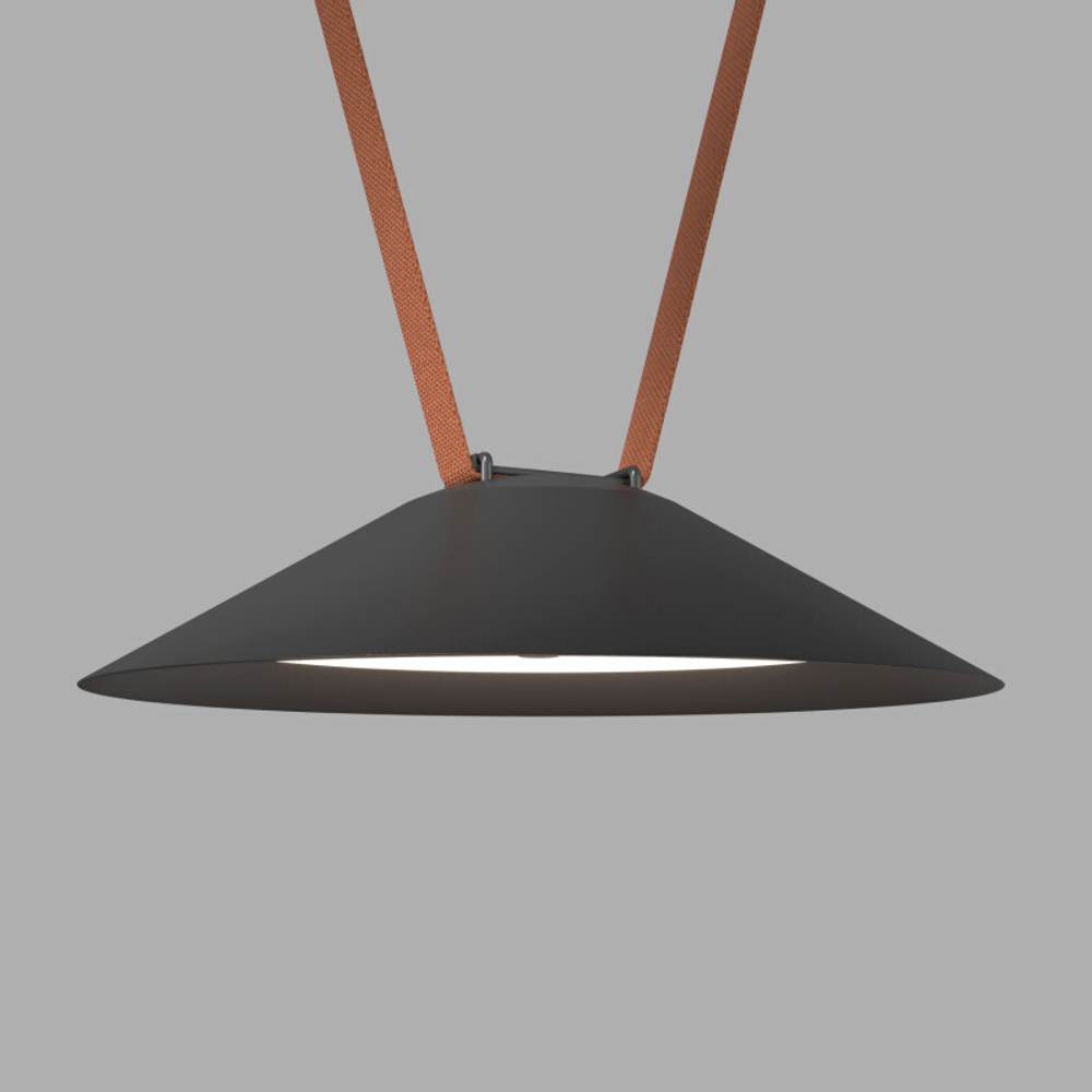 DK5664-BK Cветильник для трека-ремня Belty Smart, серия Flow, со светодиодом, D300*H71мм, 48V DC, 20W, RA90, 120°, 2700-6500K, IP20, черный, алюминий