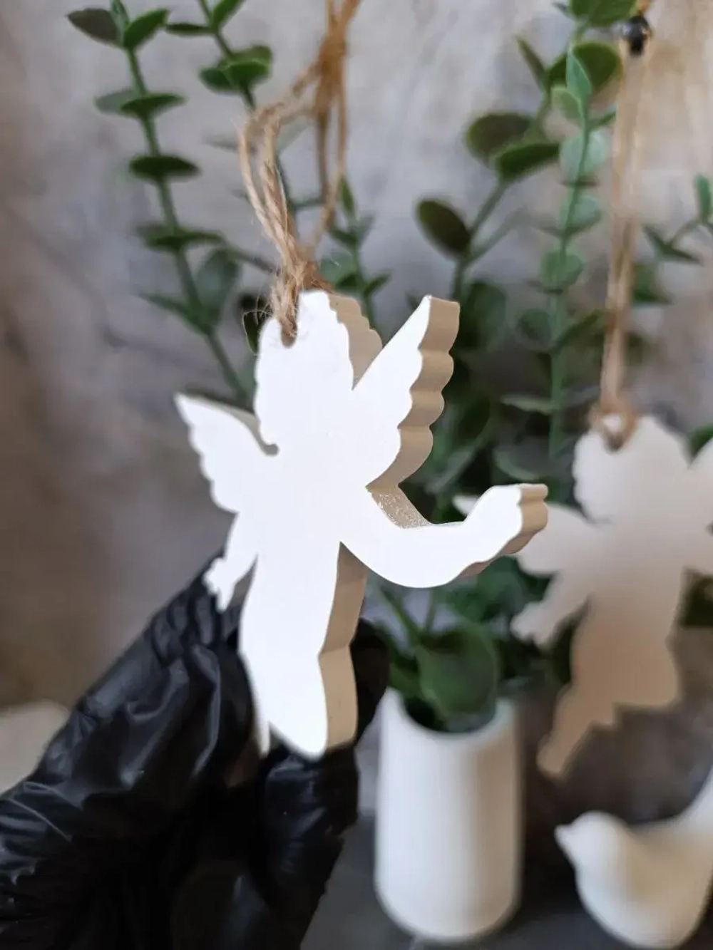 Новогодний декор ангелы 2 шт