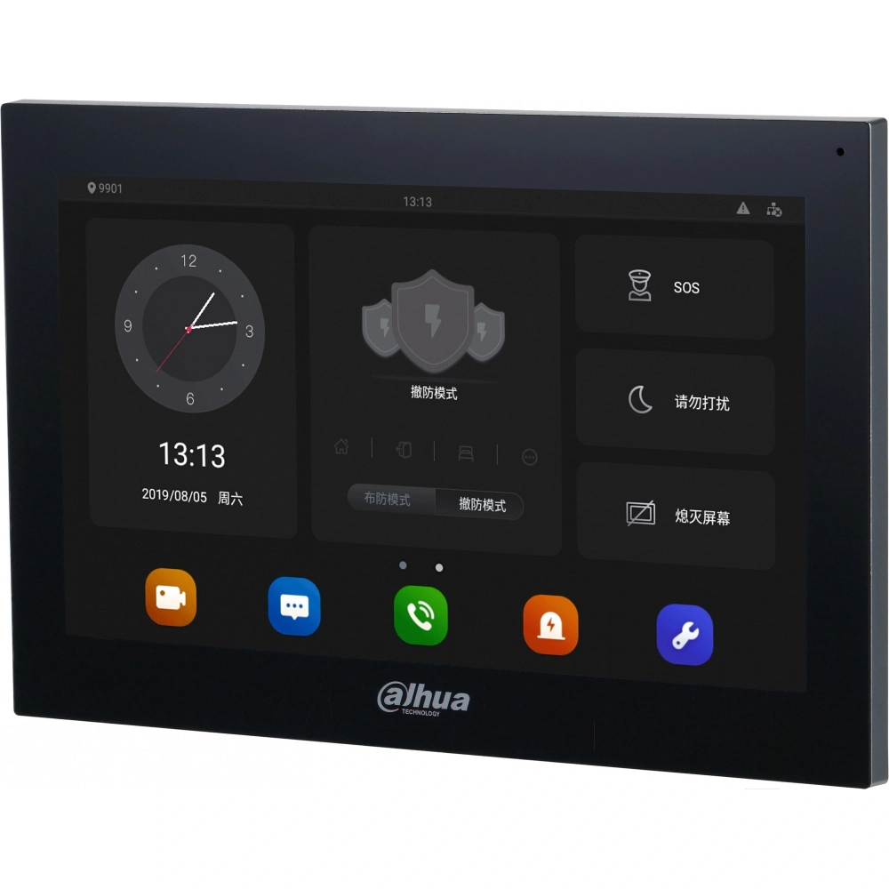 Видеодомофон Dahua DHI-VTH5341G-W черный