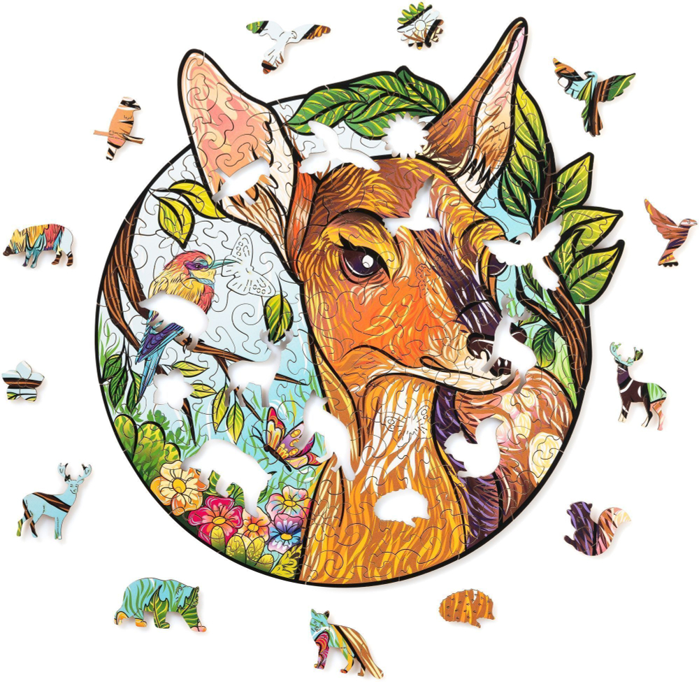 Деревянный пазл Wood Trick Очаровательный Олененок (28x23 см)