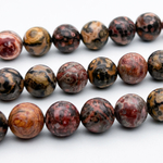 Риолит бусины, диаметр 10,5-10,6 мм, цена 18 шт (1/2 нити)