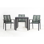 Стол обеденный leif, 80х80 см, темно-серый