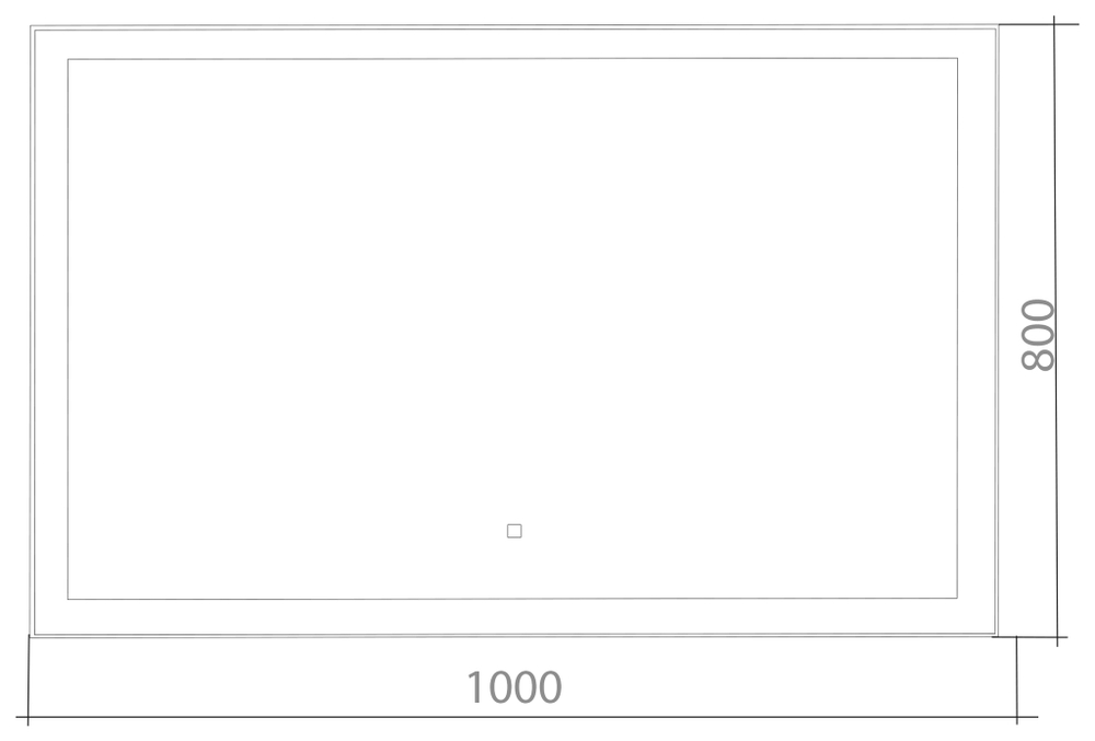 Зеркало Azario Сантана 100 см ФР-00002162 с подсветкой