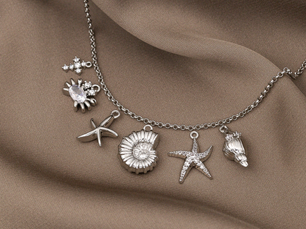 Подвеска "Пальма" 16мм со стразами