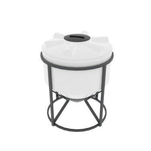 Емкость конусная 45 градусов крышка 450мм (цвет белый) для жидких продуктов Ирпласт 1000 л.(1196x1196x1323см;белый) - арт.560320