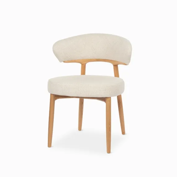 Стул Giotto, массив ясеня, молочная обивка