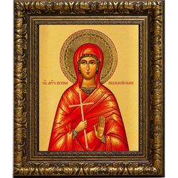 Ирина Аквилейская Святая мученица. Икона на холсте.