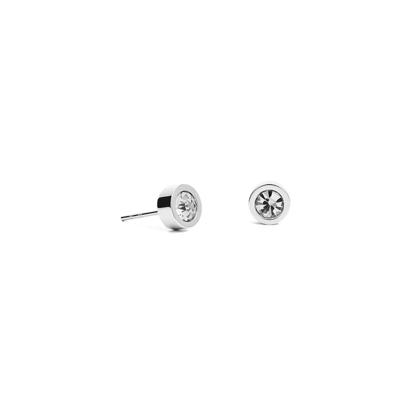 Серьги пусеты Fiore Luna White 5х2,5 мм SWE125 W S