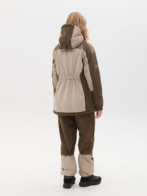 Костюм демисезонный женский Селенга ткань Исландия цвет Коричневый/Бежевый