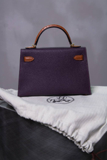 Сумка Hermes вставки из кожи крокодила