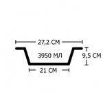 Миска "efox" для питомцев из нержавеющей стали, форма чаша