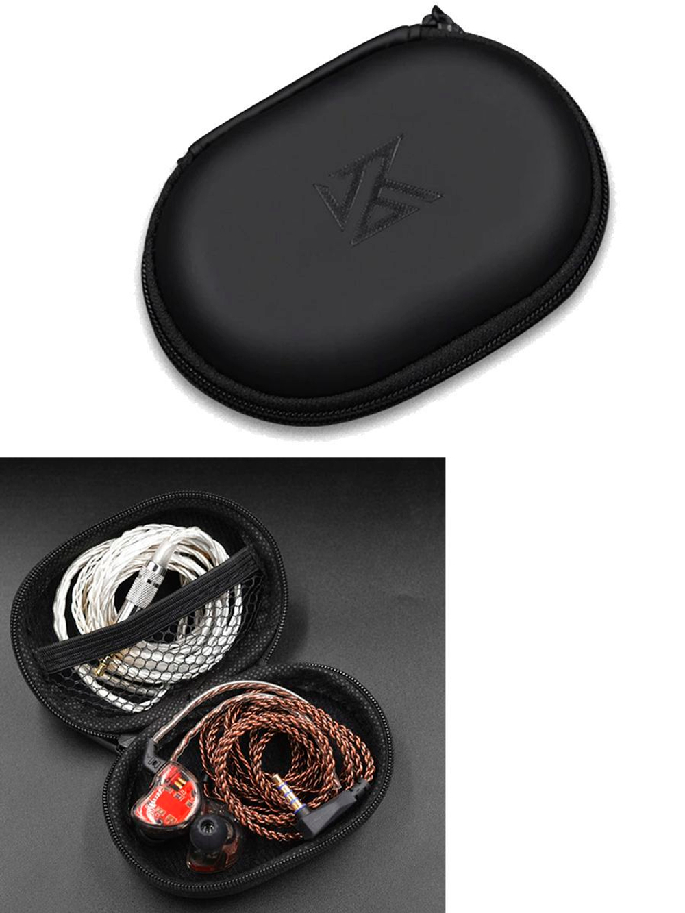 Наушники KZ ZS10 PRO с микрофоном, черные