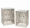 Комплект из 2 столиков Design, серебро