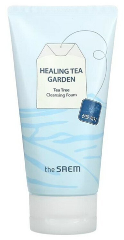 Пенка для умывания с экстрактом чайного дерева The Saem Healing Tea Garden Tea Tree Cleansing Foam (150мл.)