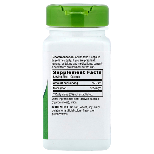 Nature's Way, Корень маки, 525 мг, 100 растительных капсул