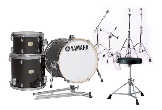 YAMAHA SBP8F3 RAVEN BLACK - Барабанные установки с бочкой 18 (18,14,12)