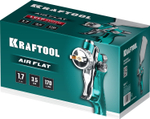 KRAFTOOL AirFlat, LVLP, 1.7 мм, пневматический краскопульт с верхним бачком (06524-1.7)