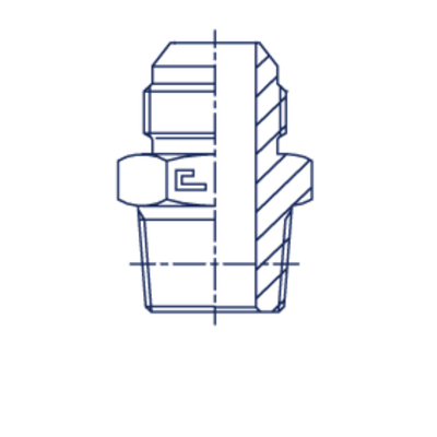 Штуцер FC JIC 1/2 - BSPT 1/4