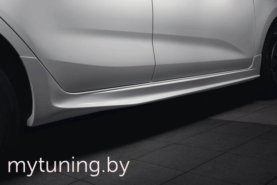 Накладки на пороги без брызговиков для Kia Rio IV