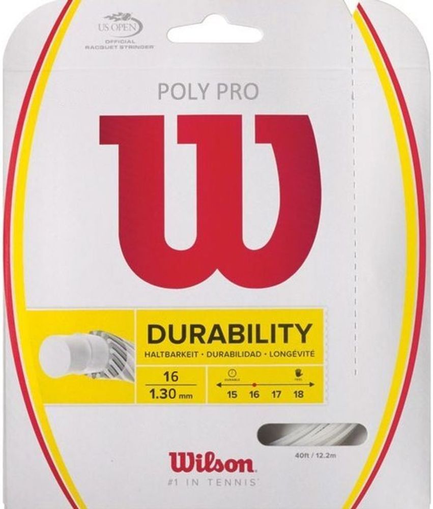 Теннисные струны Wilson Poly Pro (12.2 m) - silver