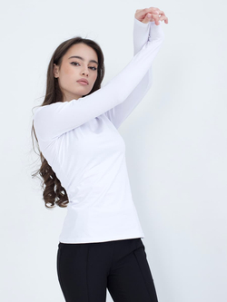 Лонгслив белый