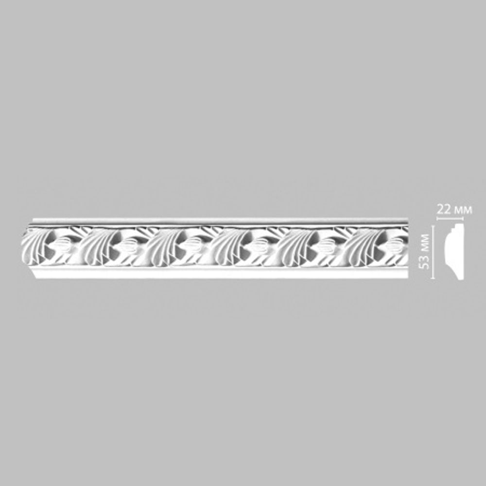 Молдинг с рисунком Decomaster 98102F гибкий 53х22х2400мм