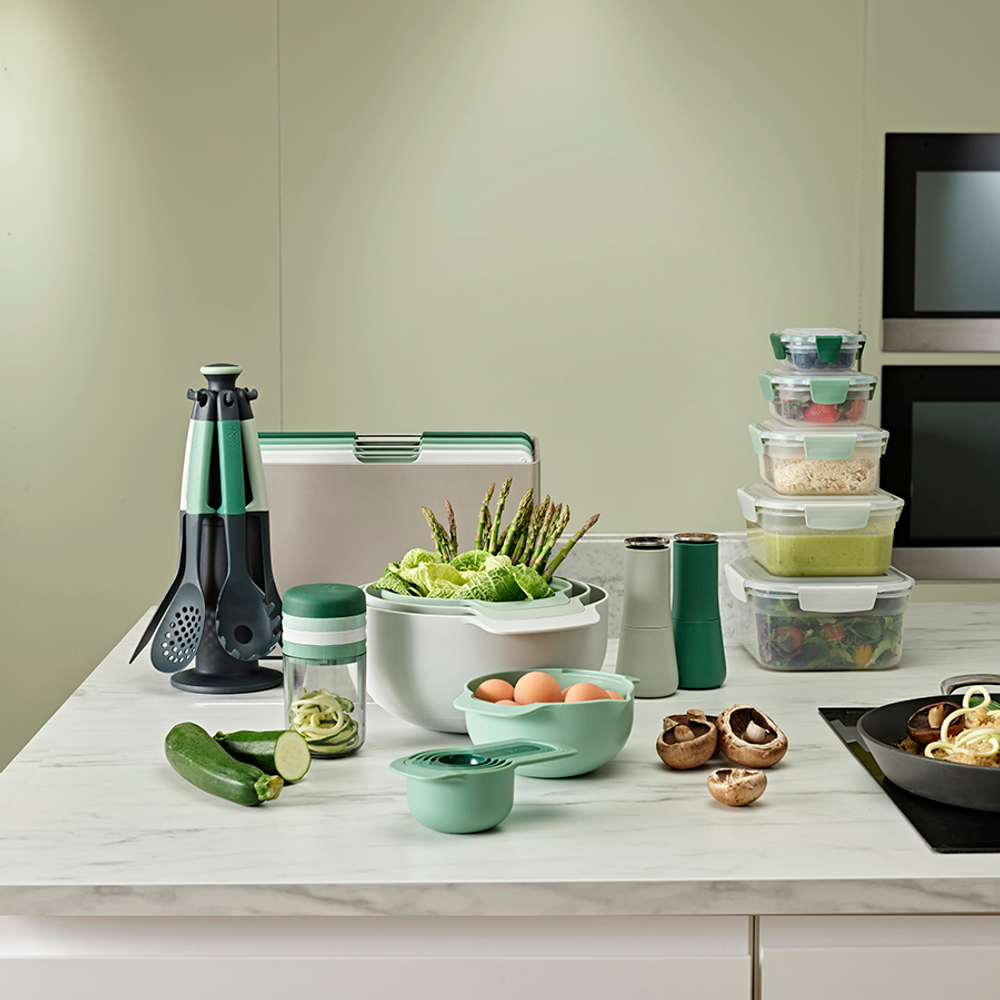 Набор мисок nest 9 plus, зеленый, 9 пред.