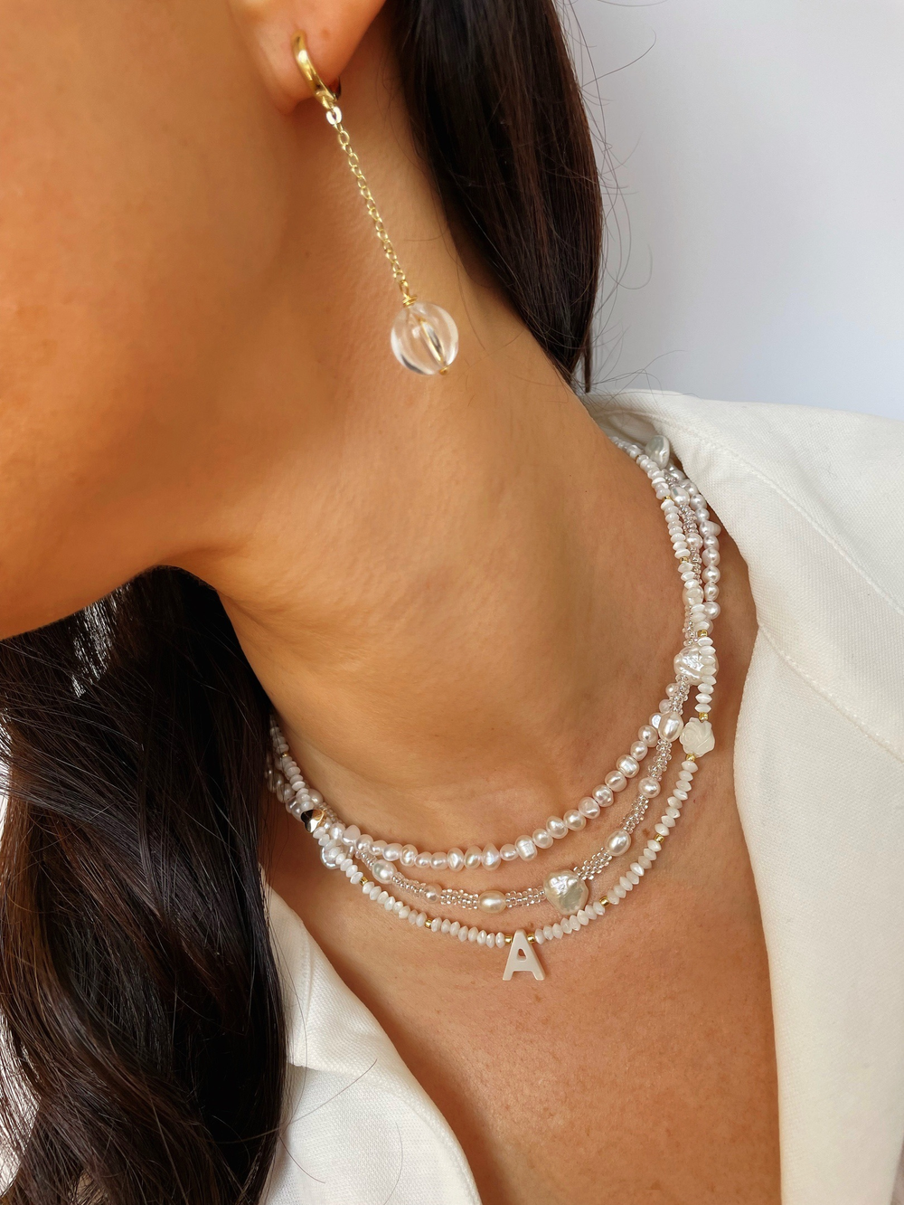 Серьги Горный хрусталь