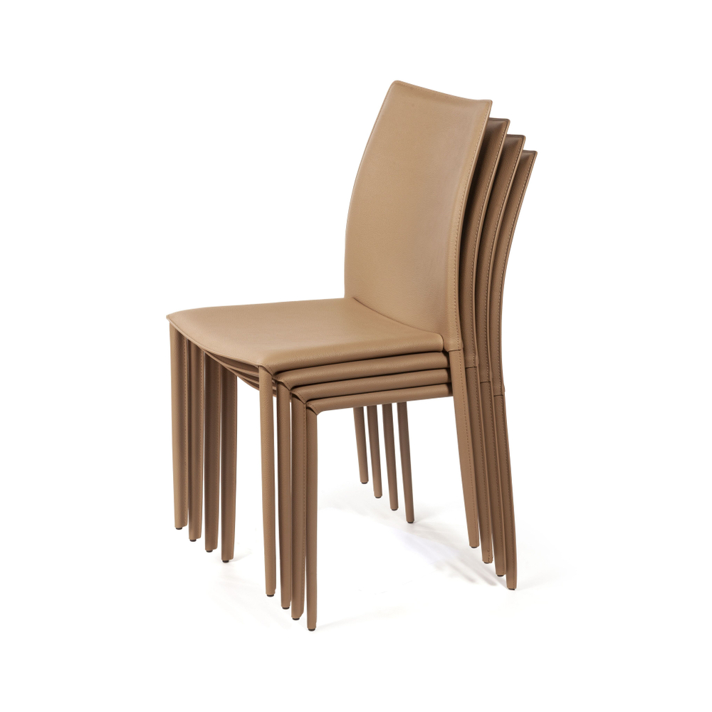 Стул Rolf, кожа коричневый