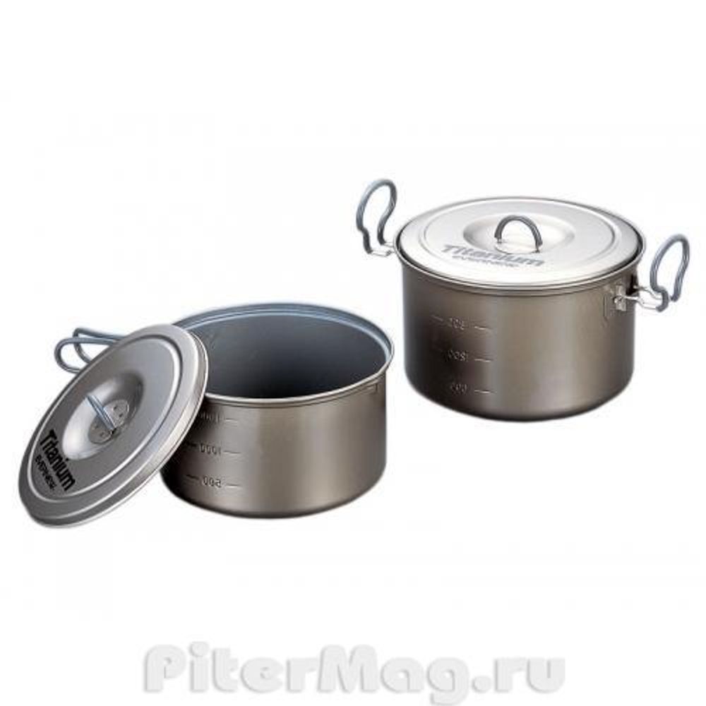 Evernew Ti Non-Stick Pot Set 4 [eca414]
