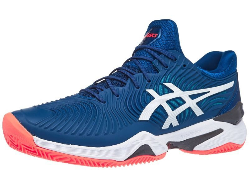 Мужские кроссовки теннисные Asics Court FF 2 Clay - mako blue/white