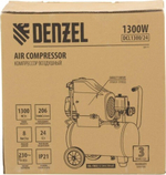 Компрессор поршневой безмасляный Denzel DLC1300/24 58171